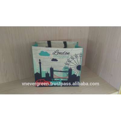 Eco Friendly Reusable Shopping Bag Made From Recycle Material For Retail,Promotion And Grocery Shopping